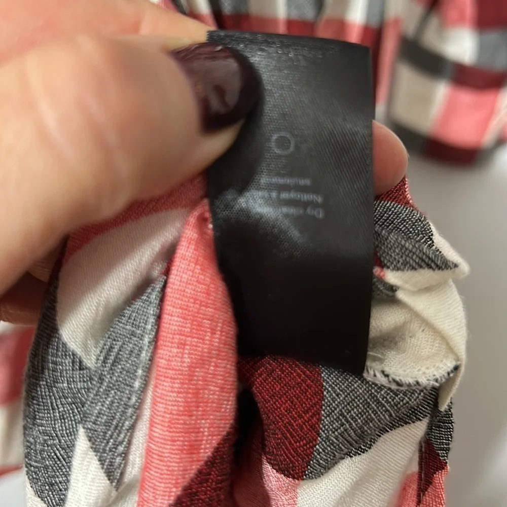 rag & bone Checkered Red and White Midi Dress - Picture 6 of 6